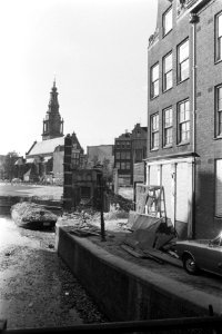 Afbraak in Nieuwmarktbuurt in Amsterdam voor metro, afbraak, Bestanddeelnr 925-9605