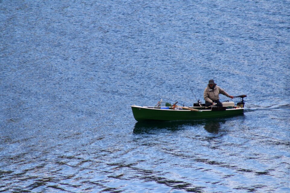 Boat fishing fish photo