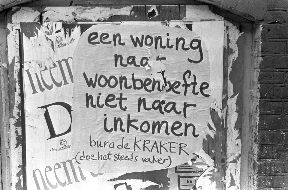 Afbraak woningen Wijttenbachstraat protesten tegen afbraak, Bestanddeelnr 922-2264