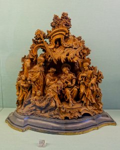 Adoration of the Magi, by Johann Benedikt Witz, c. 1745-1750, linden wood - Mainfränkisches Museum - Würzburg, Germany - DSC04881