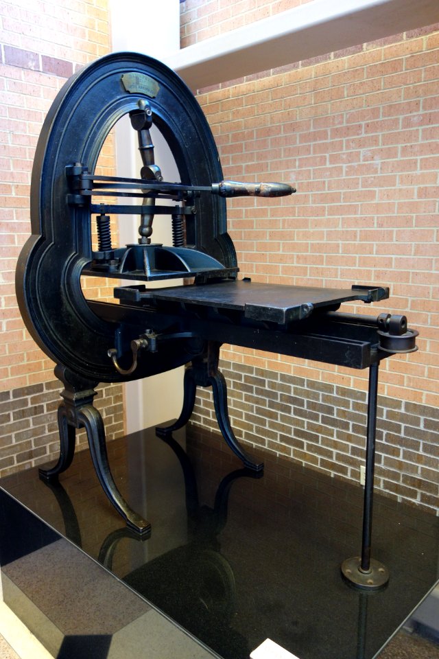 Adams letter press, c. 1820 - Robert C. Williams Paper Museum - DSC00721