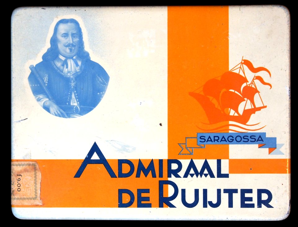 Admiraal de Ruijter Saragossa sigarenblikje