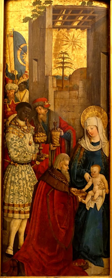 Adoration of the Magi, Franconian master, c. 1510, paint on wood - Mainfränkisches Museum - Würzburg, Germany - DSC05164