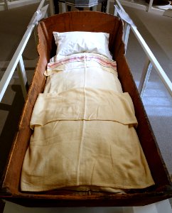 Adult cradle, West Springfield, MA, early 1800s, view 2 - Concord Museum - Concord, MA - DSC05882 photo