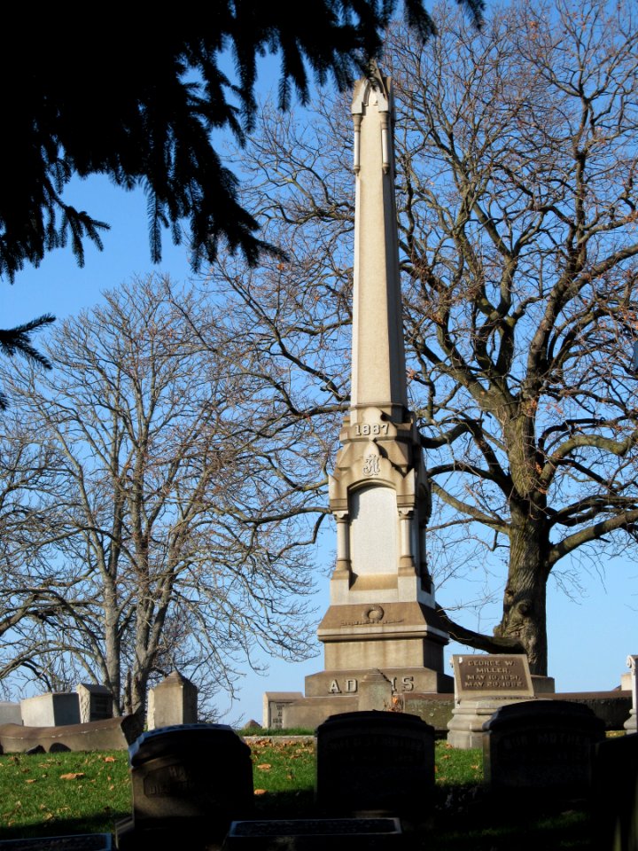 Adams obelisk, South Side Cemetery, 2020-12-10, 01