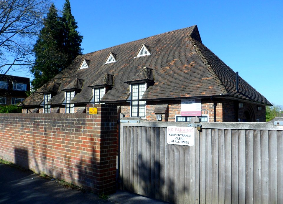 Addison Hall (Brethren Meeting Room), Addison Road, Guildford (April 2014, from Southwest)