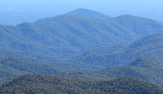 Adams Mountain, NC viewed from Beacon Heights, Oct 2016