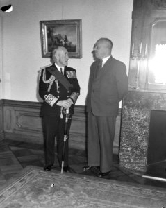 Admiraal McGrigor (chef staf van de Britse Marine) bracht bezoek aan minister va, Bestanddeelnr 905-7101