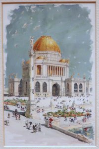 Administration Building by Childe Hassam, World's Columbian Exposition Art Portfolio
