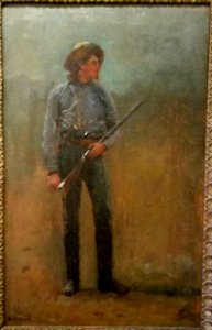 Adirondack Guide by Winslow Homer, c. 1876, oil on panel - Hyde Collection - Glens Falls, NY - 20180224 121009
