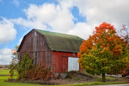 Rustic barn red photo