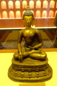 Akshobhya, Tibet, 1368-1644 AD, gilt copper - Sichuan Provincial Museum - Chengdu, China - DSC04304