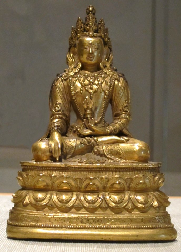 Akshobhya statue from Tibet, 18th-19th century, Honolulu Museum of Art