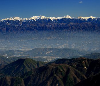 Akaishi Mountains2 from Mount Ena 2010-12-12