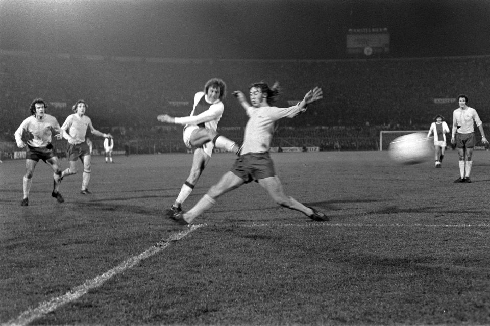 Ajax tegen Arsenal 2-1, kwartfinale Europacup I spelmomenten, Bestanddeelnr 925-4429