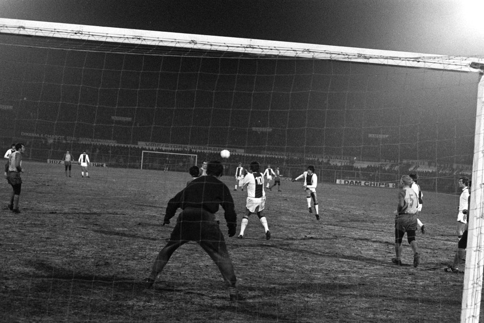 Ajax tegen Carl Zeiss Jena 5-1. Spelmoment, Bestanddeelnr 923-3397