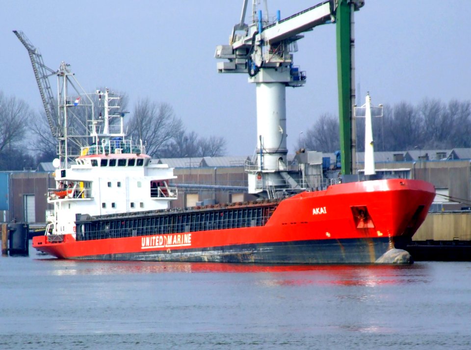 Akai IMO 8420672 at port of Amsterdam
