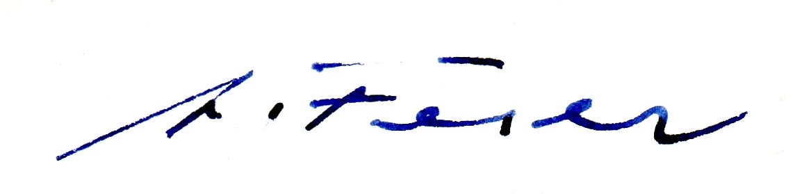 Albert Feser Unterschrift