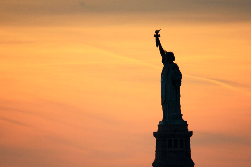 United states statue backlight