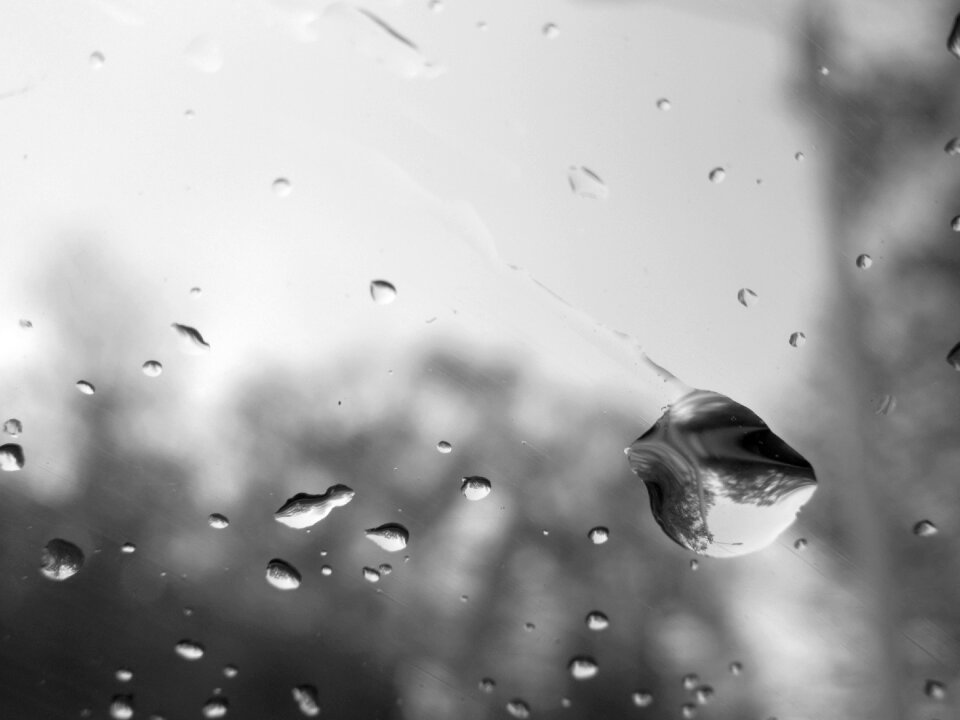 Drops windshield waterdrops