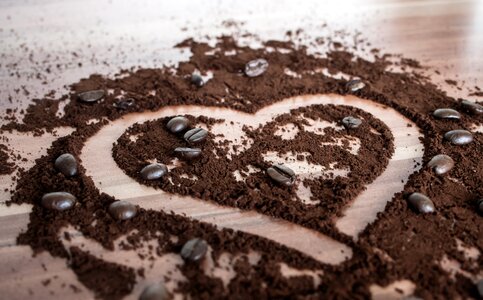Coffee beans romance cafe