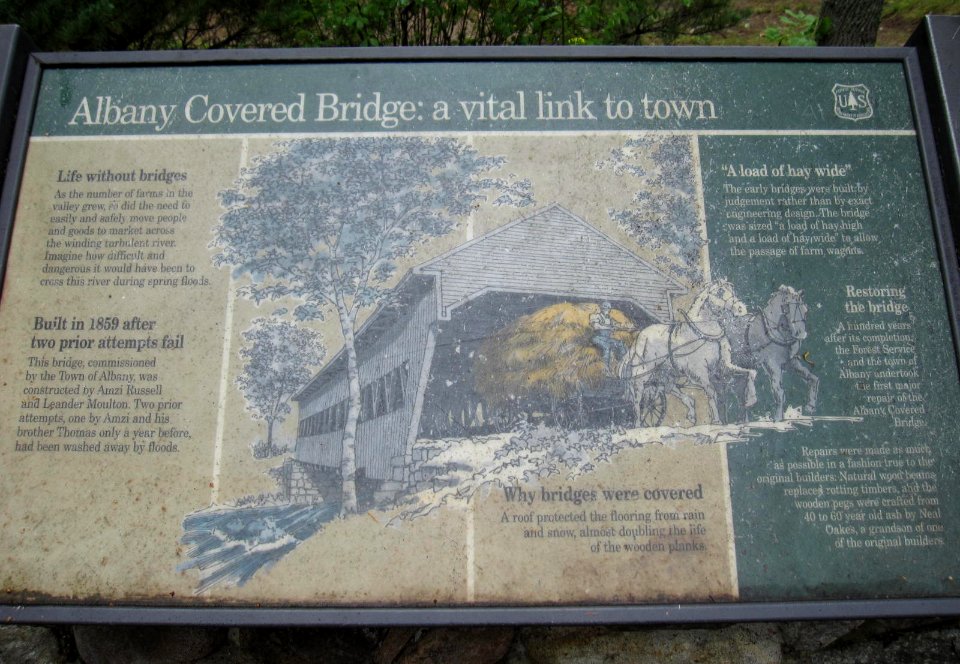 Albany Covered Bridge - poster