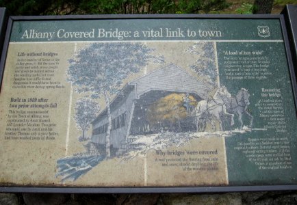 Albany Covered Bridge - poster