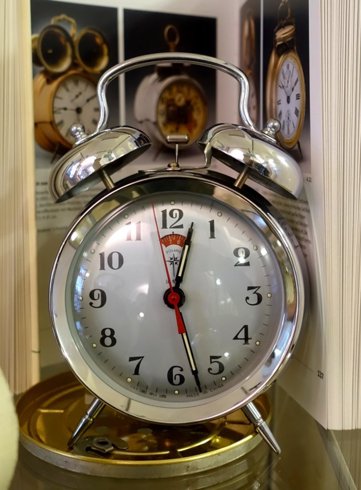Alarm clock, Polaris - Karl Gebhardt Horological Collection - Gewerbemuseum - Nuremberg, Germany - DSC01853
