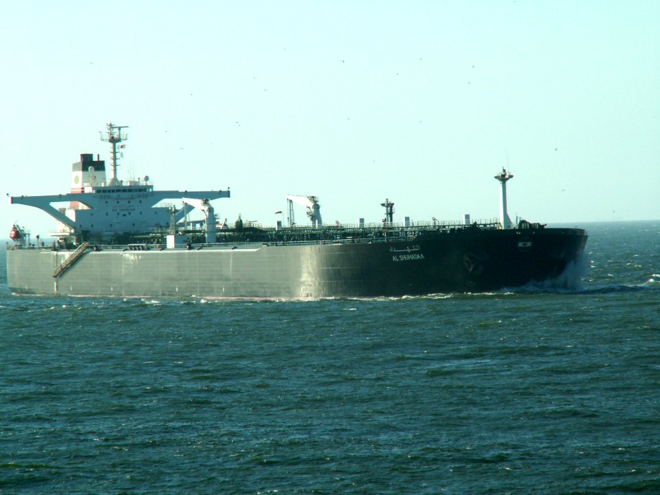 Al Shuhadaa p2 approaching Port of Rotterdam at sunset, Holland 15-Jul-2006
