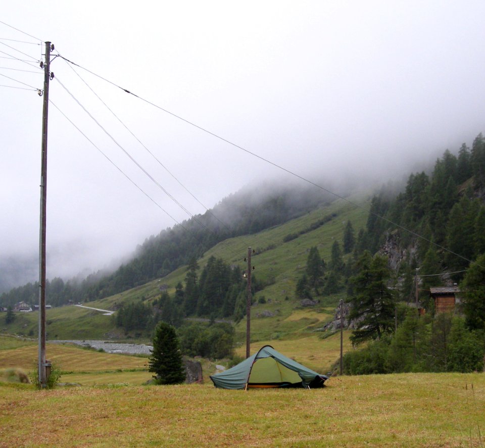 Akto-Zelt in Pramousse, Wallis