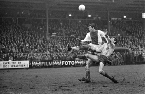 Ajax tegen Sittardia 6-0, Swart in duel met Popovic en Gu, Bestanddeelnr 920-0913