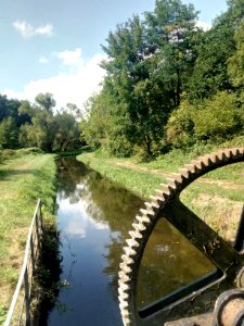 Alb, Mühlkanal Ettlingen-Obere Fabrik, Wehr (4)
