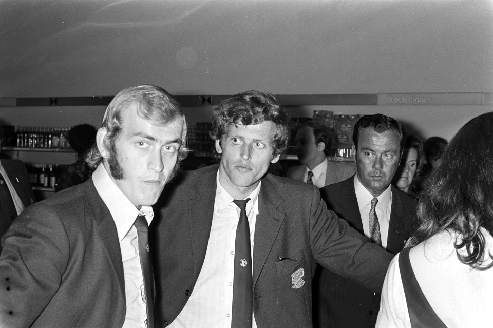 Ajax-spelers Blankenburg (l) en Keizer, Bestanddeelnr 924-6016