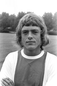 Ajax-selectie presenteert zich aan de pers, Johnny Rep, Bestanddeelnr 925-7440