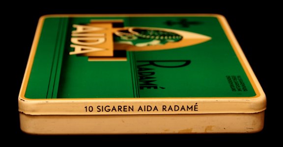 Aida Radamé blik, 10 sigaren Amarillo, Sumatra zandblad, foto 4