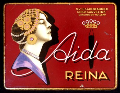 Aida Reina sigarenblikje