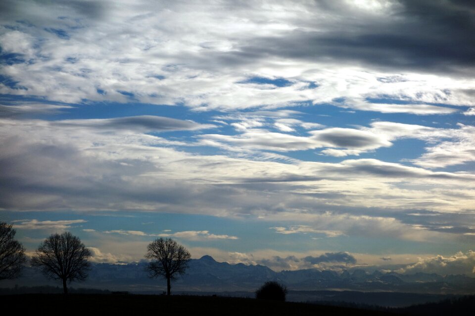 Hair dryer föhn clouds distant view