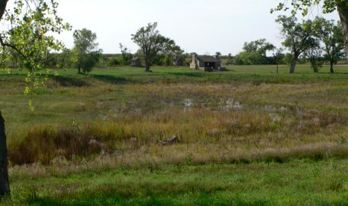 Agra Lake (Kansas) view across 1