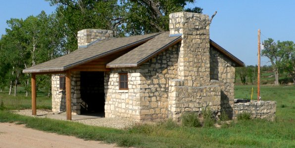 Agra Lake (Kansas) picnic shelter 2