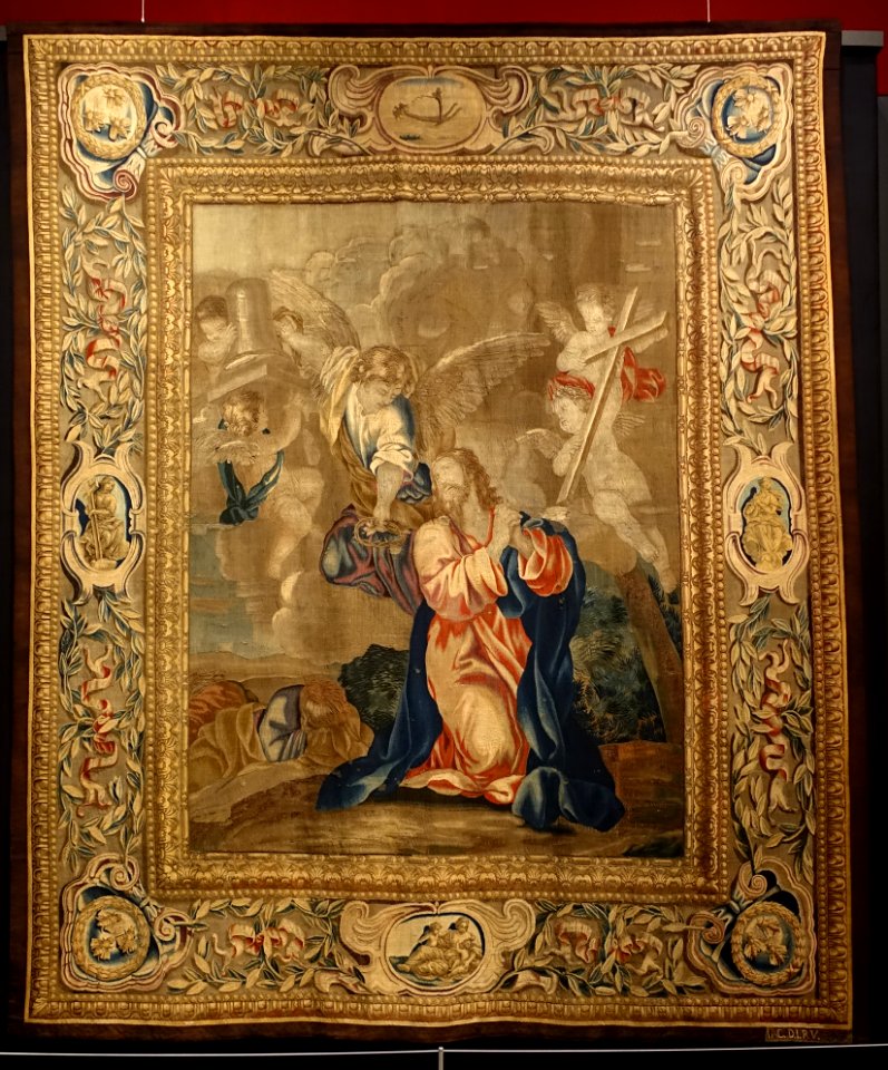 Agony in the Garden, from the Life of Christ, Barberini Tapestries, Rome, 1644-1656 - Jordan Schnitzer Museum of Art, University of Oregon - Eugene, Oregon - DSC09424
