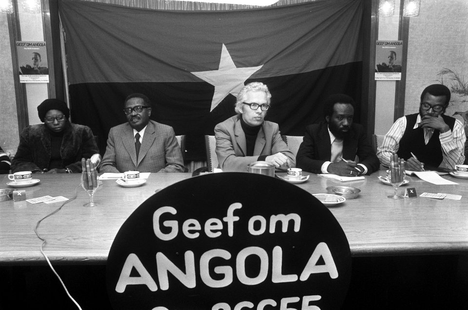 Agostinho Neto , president Angolese bevrijdingsbeweging MPLA, in Nederland over, Bestanddeelnr 927-8480