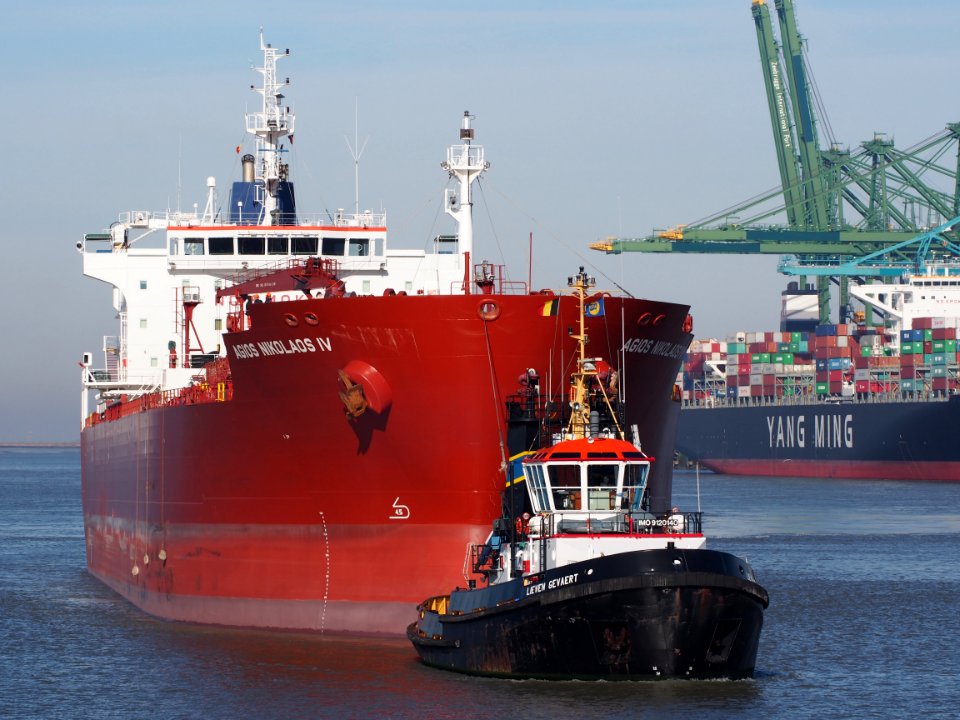 Agios Nikolaos IV (ship, 2010) - IMO 9464364 - Callsign 9HA2380, Port of Antwerp pic3