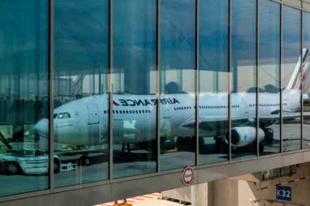 Airfrance Airplane Reflection