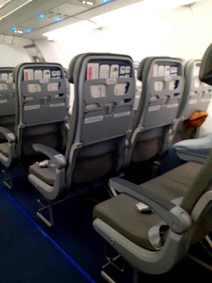 Airline Sky Express Airbus indoors photo