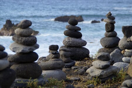 Stone towers spirituality meditation photo