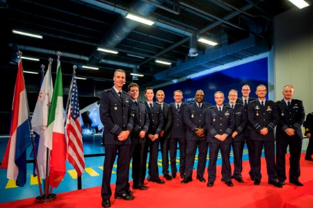 Air force staf officers at Cameri