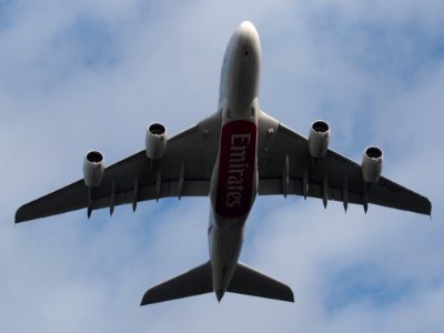 Airbus A380, A6-EDT take-off from Amsterdam Schiphol airport, pic3