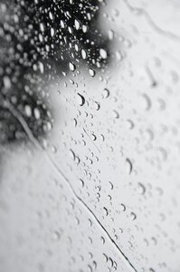 Windows pouring rain gray rain photo