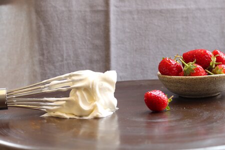 Whisk sweet strawberry
