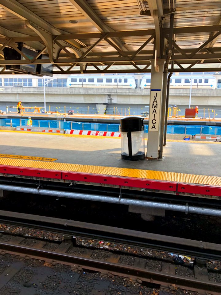 Air Train to JFK seen from Jamaica LIRR station
